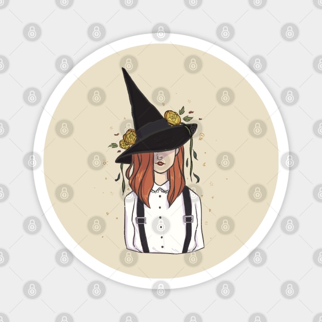 autumn witch Magnet by renaesense